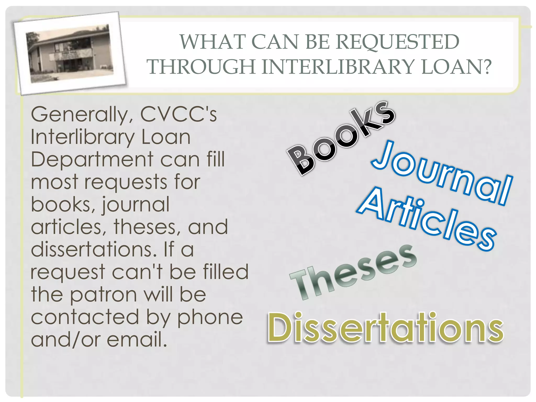 Interlibrary loan | PPTX