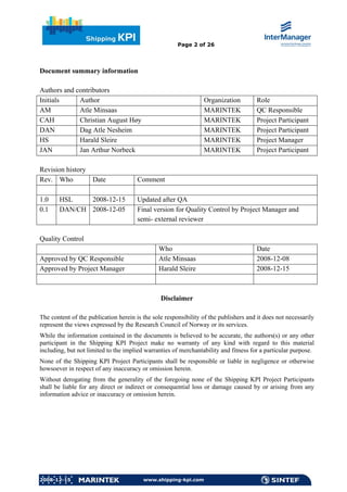 Intermanager kpi | PDF