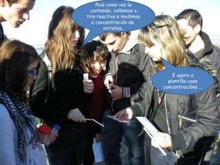 Pois como vos ía contando, collemos a tira reactiva e medimos a concentración de  nitratos.. E agora a plantilla coas concentracións ... 