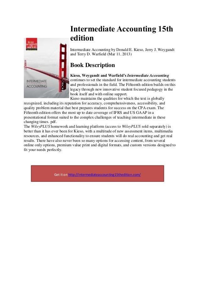 Intermediate Accounting 15Th Edition Solutions Manual Pdf