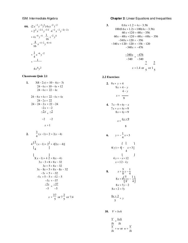 Intermediate algebra 8th edition tobey solutions manual