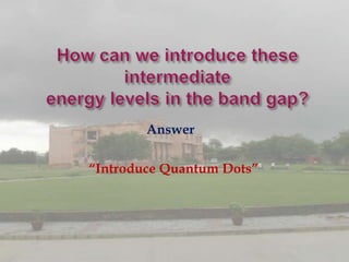 Answer

“Introduce Quantum Dots”
 