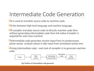 intermediate Code generation.pptxintermediate Code generation.pptx