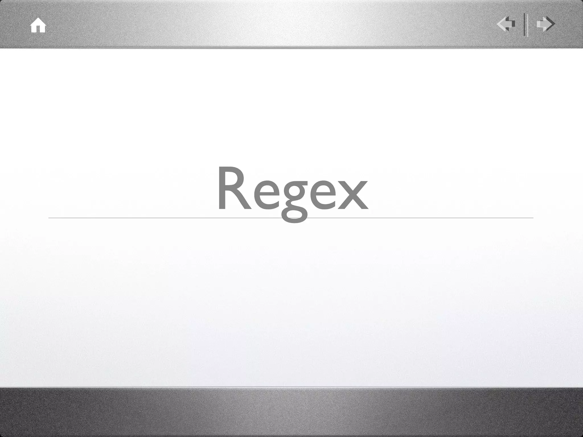 Regex

 