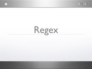 Regex

 