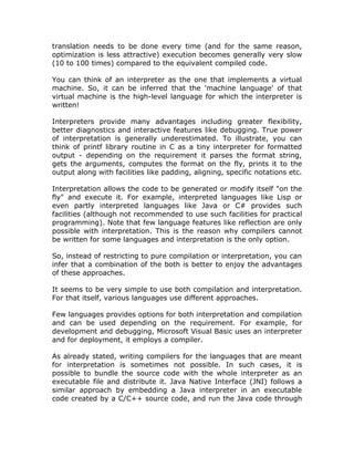 Intermediate Languages