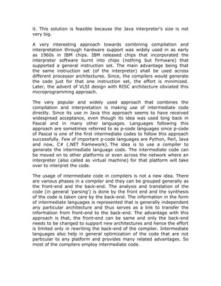 Intermediate Languages