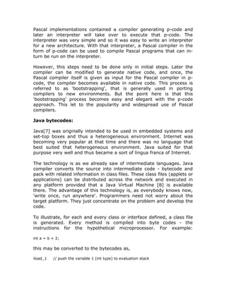 Intermediate Languages