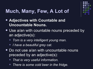 Com Man Countable Intermediate level grammar review day 2 | PPT