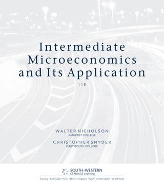 Intermediate Microeconomics and Its Application, 11th Edition