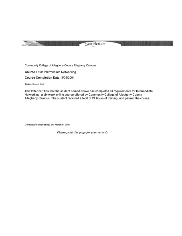 Intermediate networking pdf