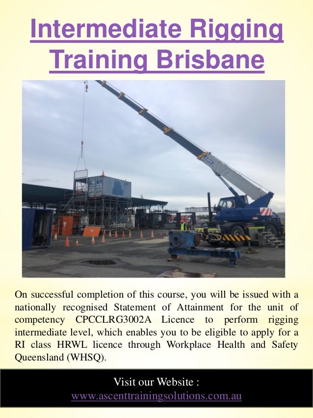 Intermediate rigging classes near brisbane