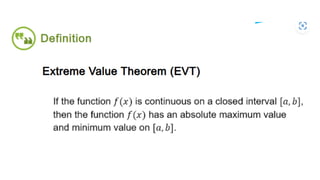 Extreme Problems Intermediate Value and Extreme Value Theorems and problem solving ...