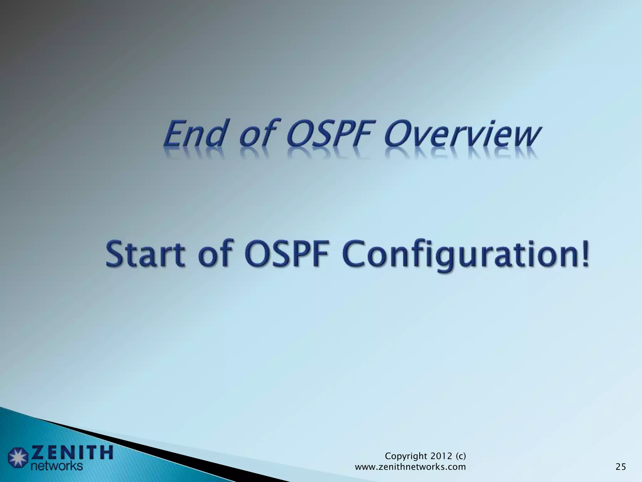 Copyright 2012 (c)
www.zenithnetworks.com 25
 