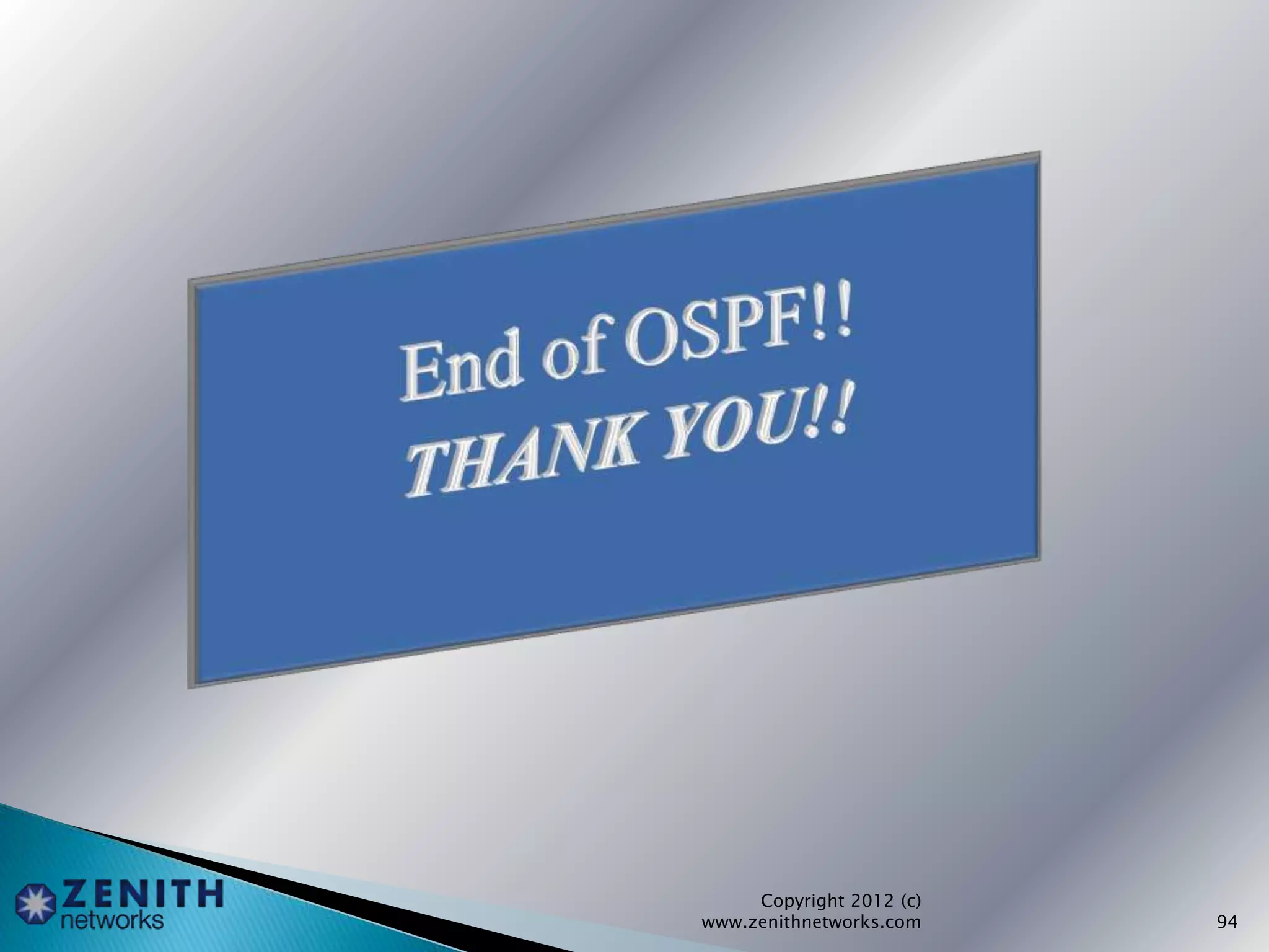 Copyright 2012 (c)
www.zenithnetworks.com 94
 