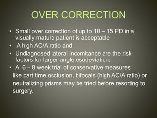 Lateral Incomitance Intermitent exotropia | PPTX