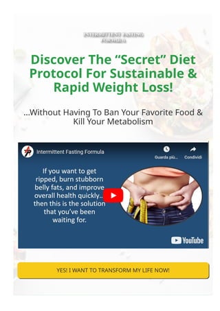 Discover The “Secret” Diet
Protocol For Sustainable &
Rapid Weight Loss!
...Without Having To Ban Your Favorite Food &
Kill Your Metabolism
YES! I WANT TO TRANSFORM MY LIFE NOW!
An error occurred. Please try again later.
(Playback ID: Il0kkOaqpEKTx1DL)
Learn More
 
