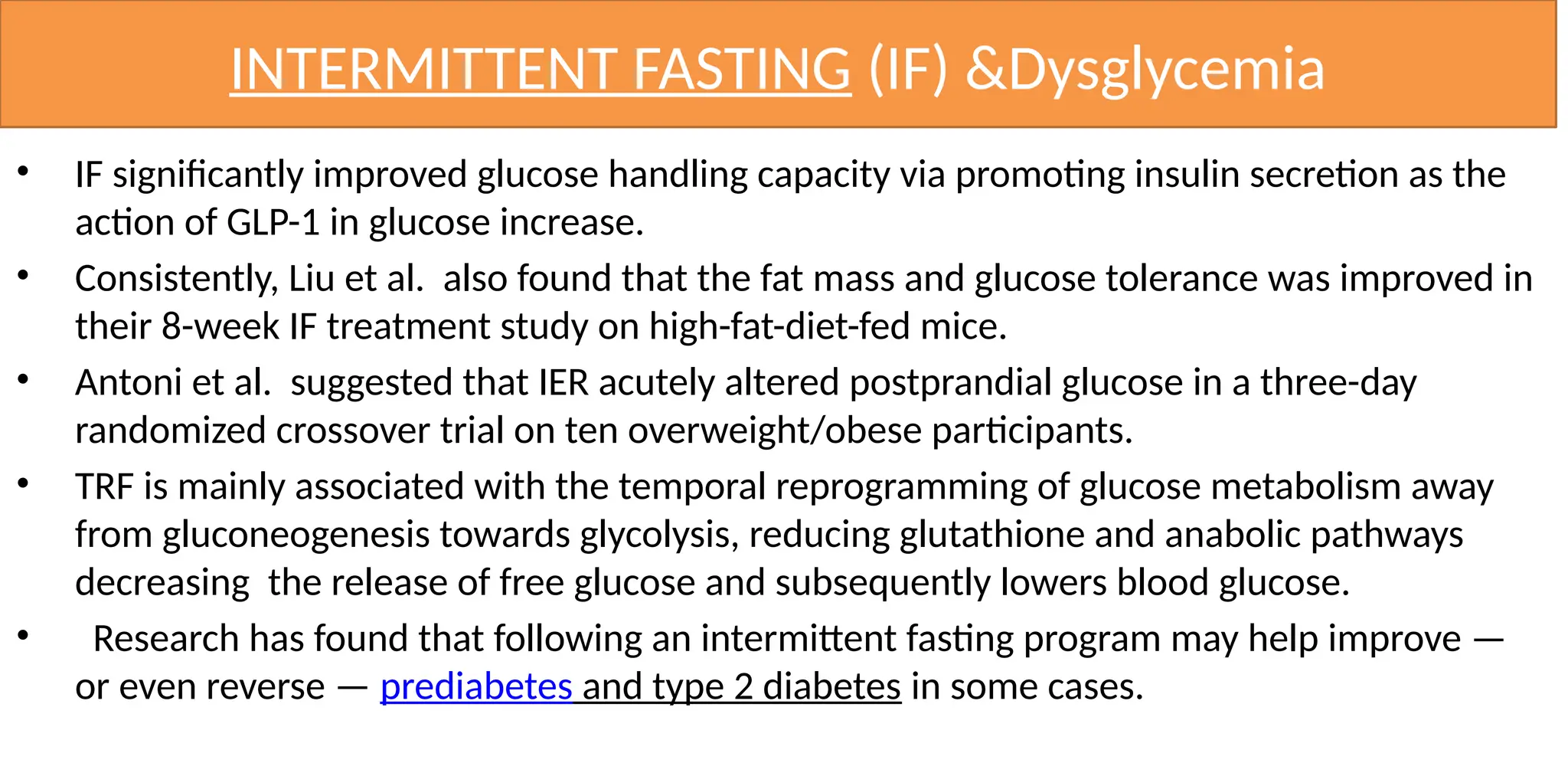 Effects of Intermittent Fasting on GLP-1 Levels