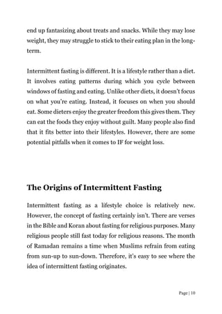 Intermittent Fasting Formula | PDF