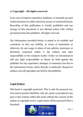 Page | 2
Disclaimer Notice:
Please note the information contained within this document is
for educational and entertainmen...