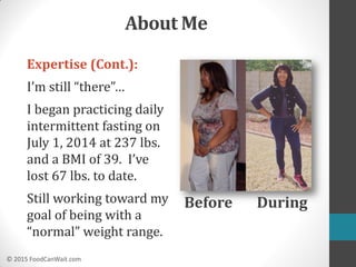 Intermittent Fasting for Weight Loss and Wellness | Food Can Wait | PDF