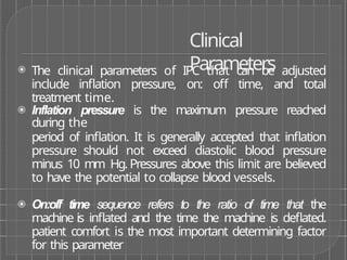Intermittent Compression Ranges Intermittent Pneumatic Compression.pptx.pptx