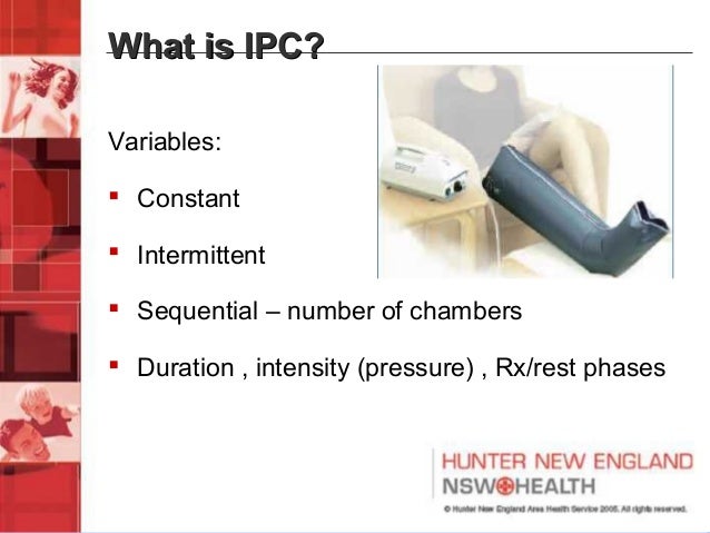 intermittent pneumatic compression therapy