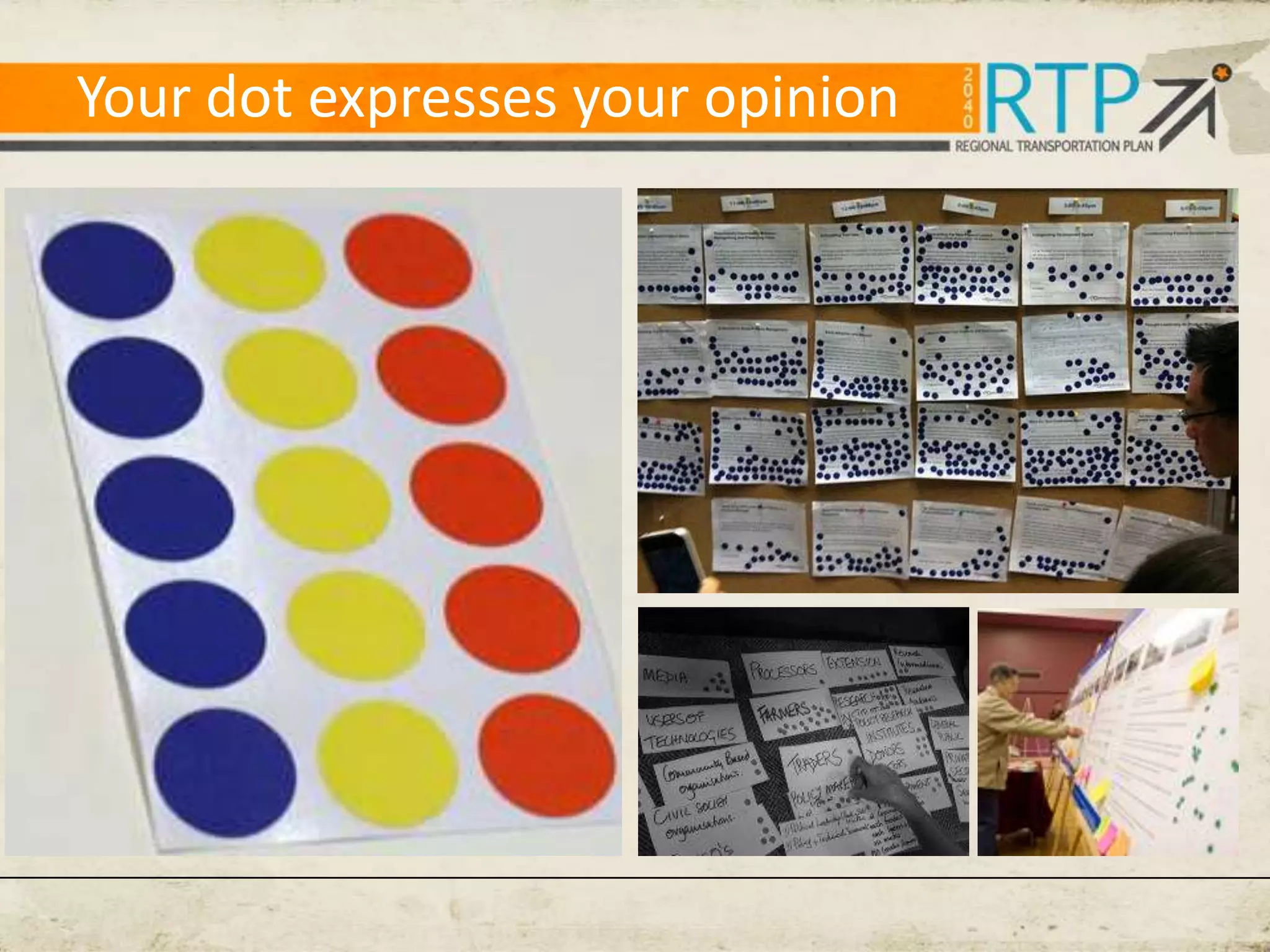 Your dot expresses your opinion
 