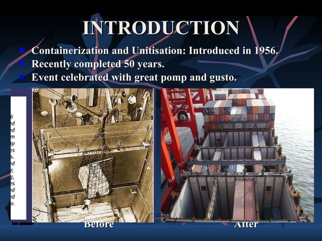 Intermodal Container Transportation | PPT | Cruises | Travel Type