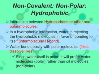 Non Boding Intermolecular Intermolecular chemical bonding | PPTX