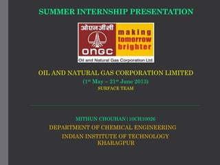 Flowsheet ONGC | PPT