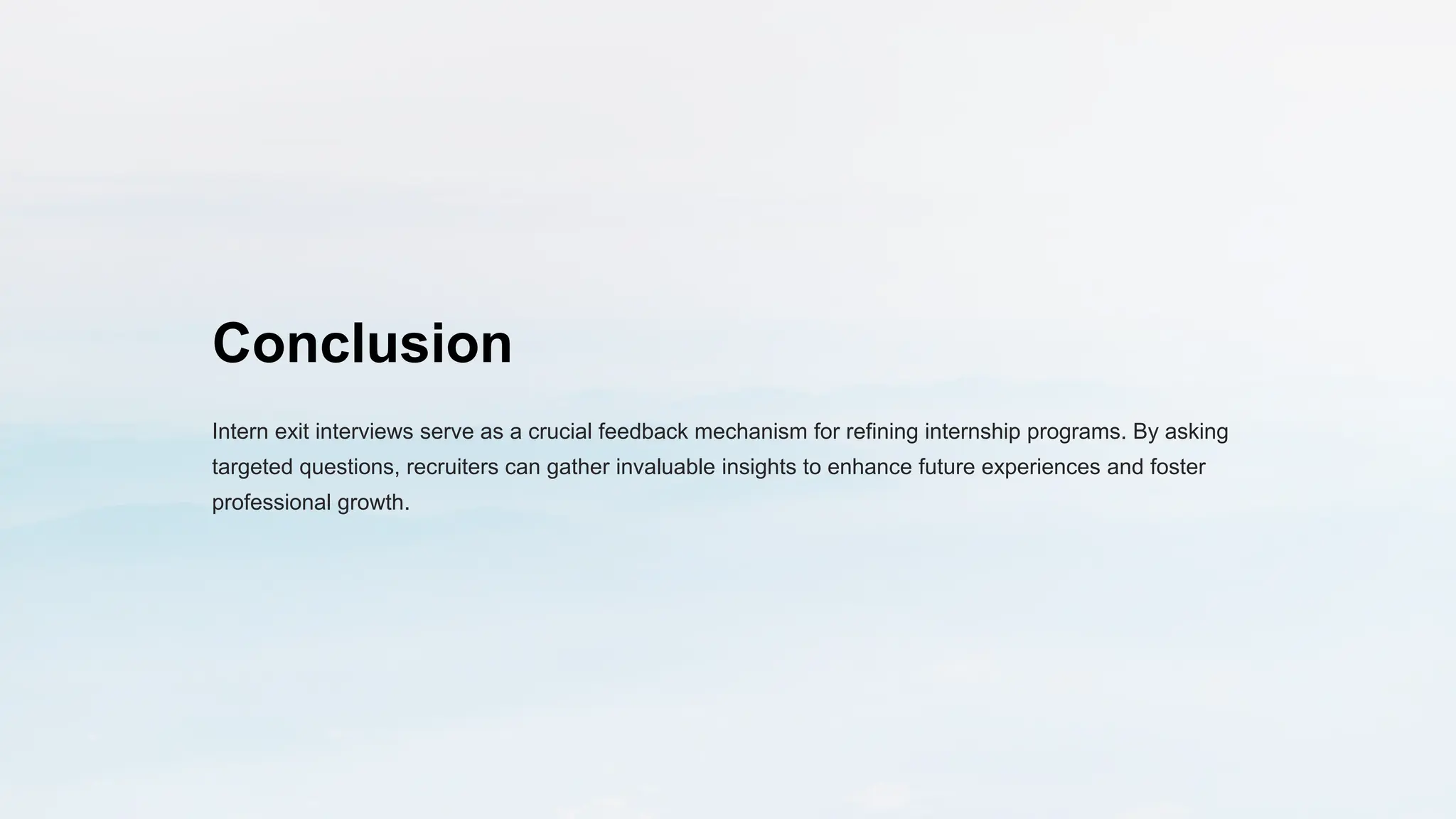 Intern Exit Interview Questions and Answers | PPTX