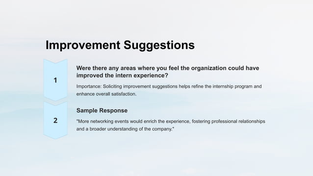 Intern Exit Interview Questions and Answers | PPTX