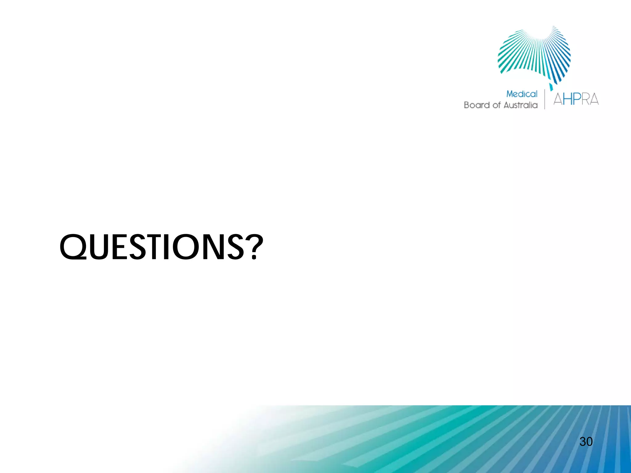 QUESTIONS?




             30
 