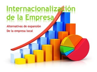 Internacionalización
de la Empresa
Alternativas de expansión
De la empresa local
 