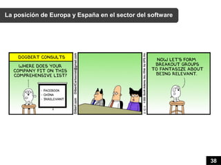 La posición de Europa y España en el sector del software




                                                           38
 