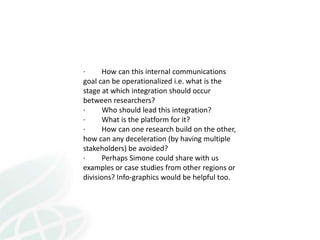 Internal communications presentation simone