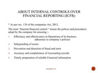 Ifc Control Comprehensive Guide to Internal Financial Controls (IFC) and Reporting ...