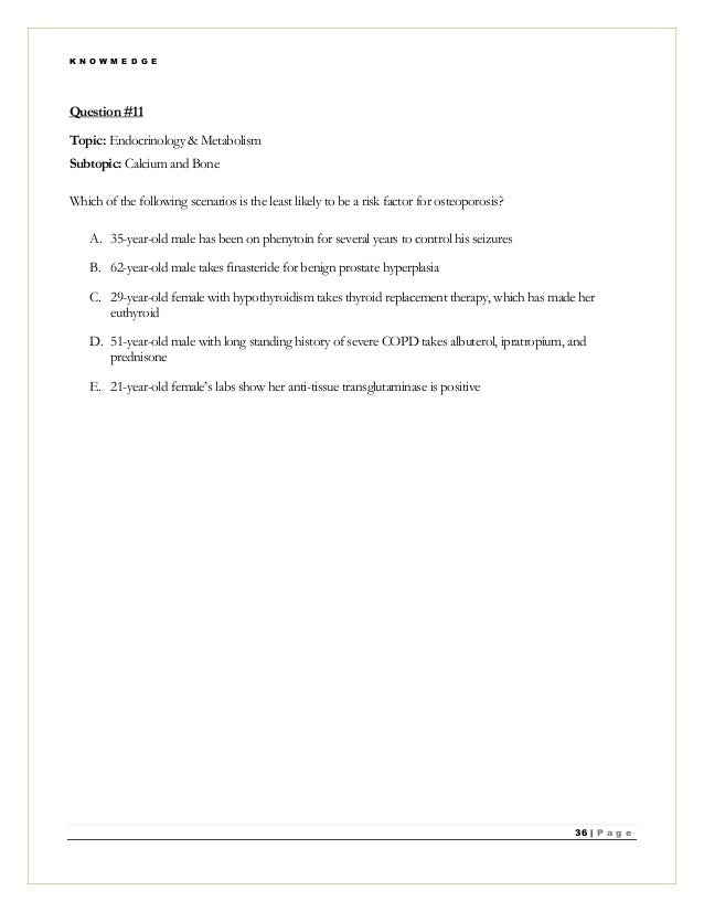 Internal Medicine Practice Questions for ABIM Exam / NBME Internal Me…