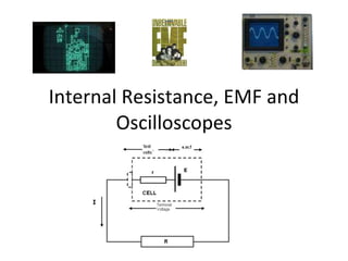 Internal Resistance, EMF and Oscilloscopes 