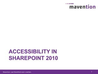 Accessibility in SharePoint 20107