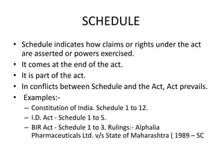 Internal aids of interpretation and construction of statutes | PPTX