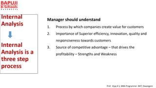 Internal analysis strategic management | PPTX