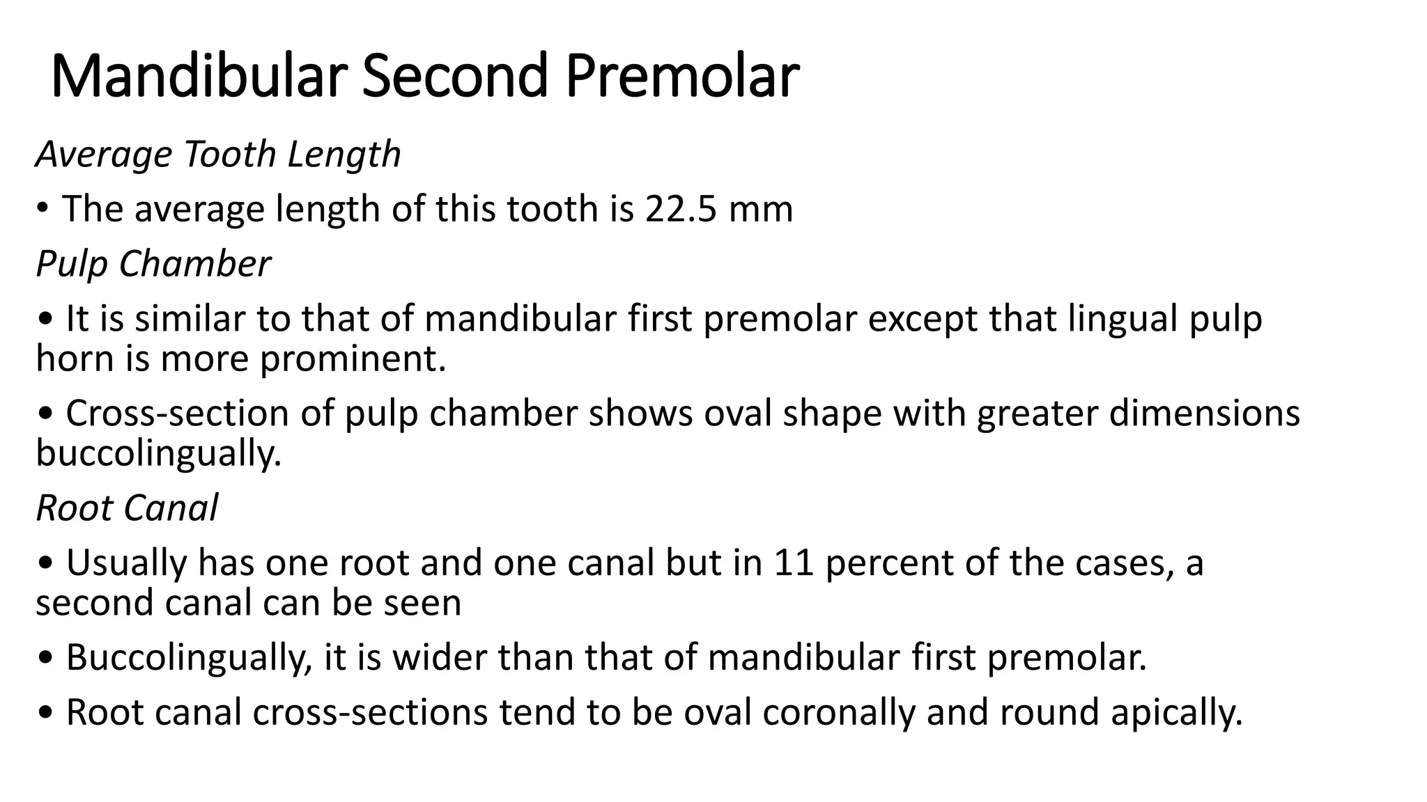 Internal anatomy of each tooth | PPTX