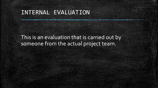 Internal and external | PPTX | Education