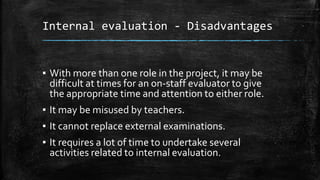 Internal and external | PPTX | Education