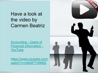 Internal and external users of financial information | PPTX