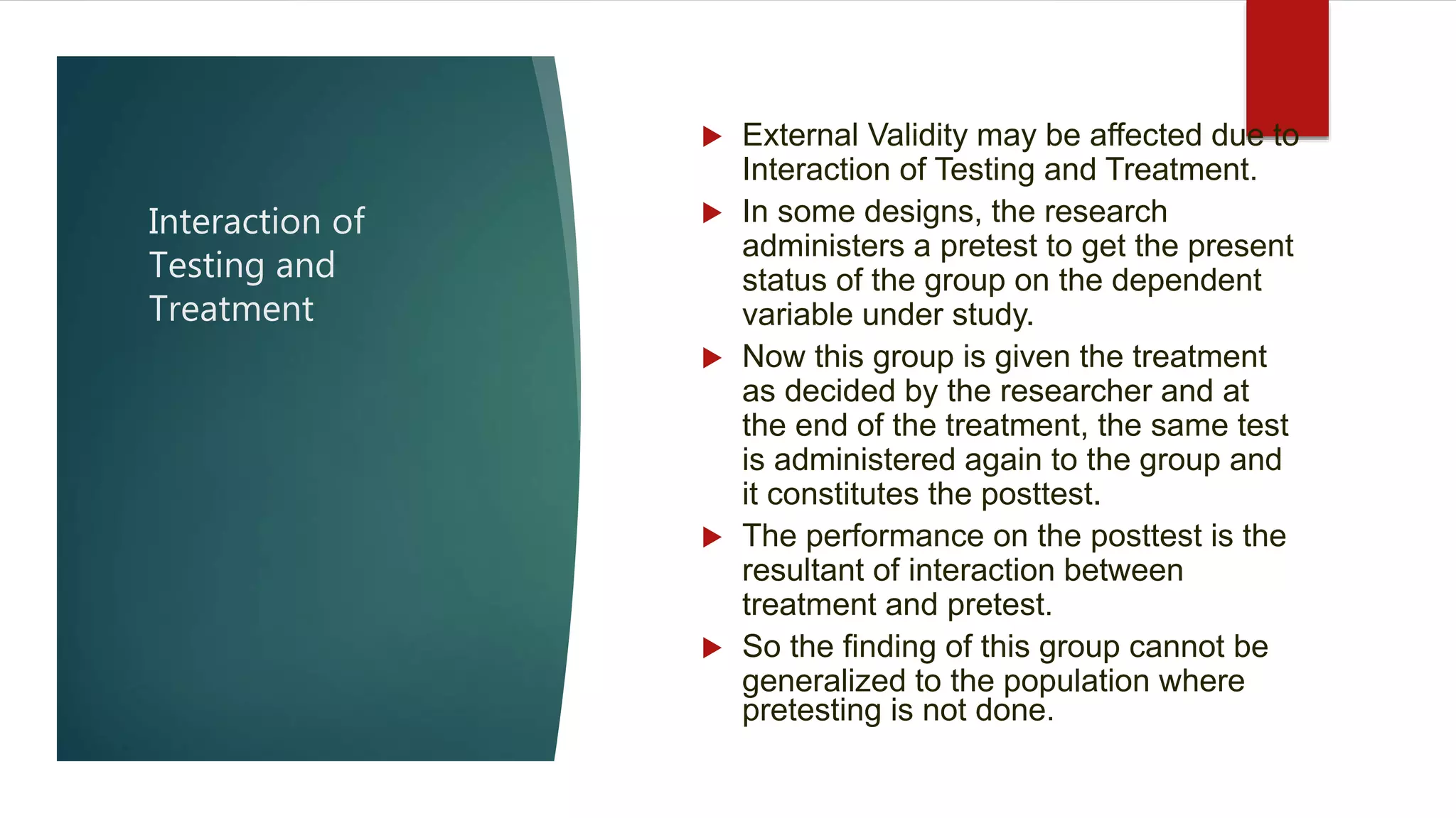 Internal and external validity (experimental validity) | PPTX