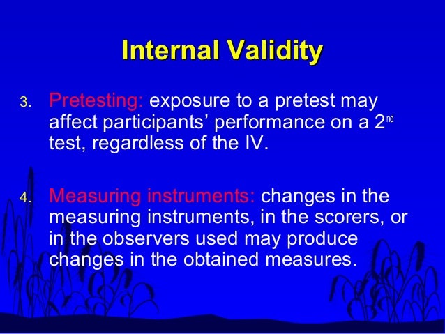 internal validity