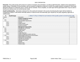 INTERNAL AUDIT ISO 13485:2016 Medical Device | PDF